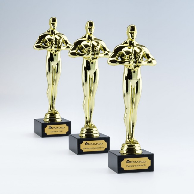 Statuette Trophée Oscar personnalisable : Récompense d'élite